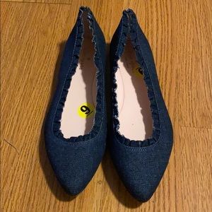 Women’s denim flat shoes
